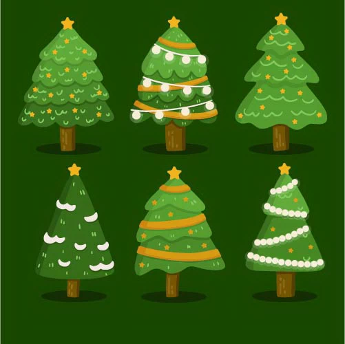 圣诞节元素252套(圣诞老人圣诞树图标LOGO插画材AI矢量ai格式+psd分层图素材)(014)